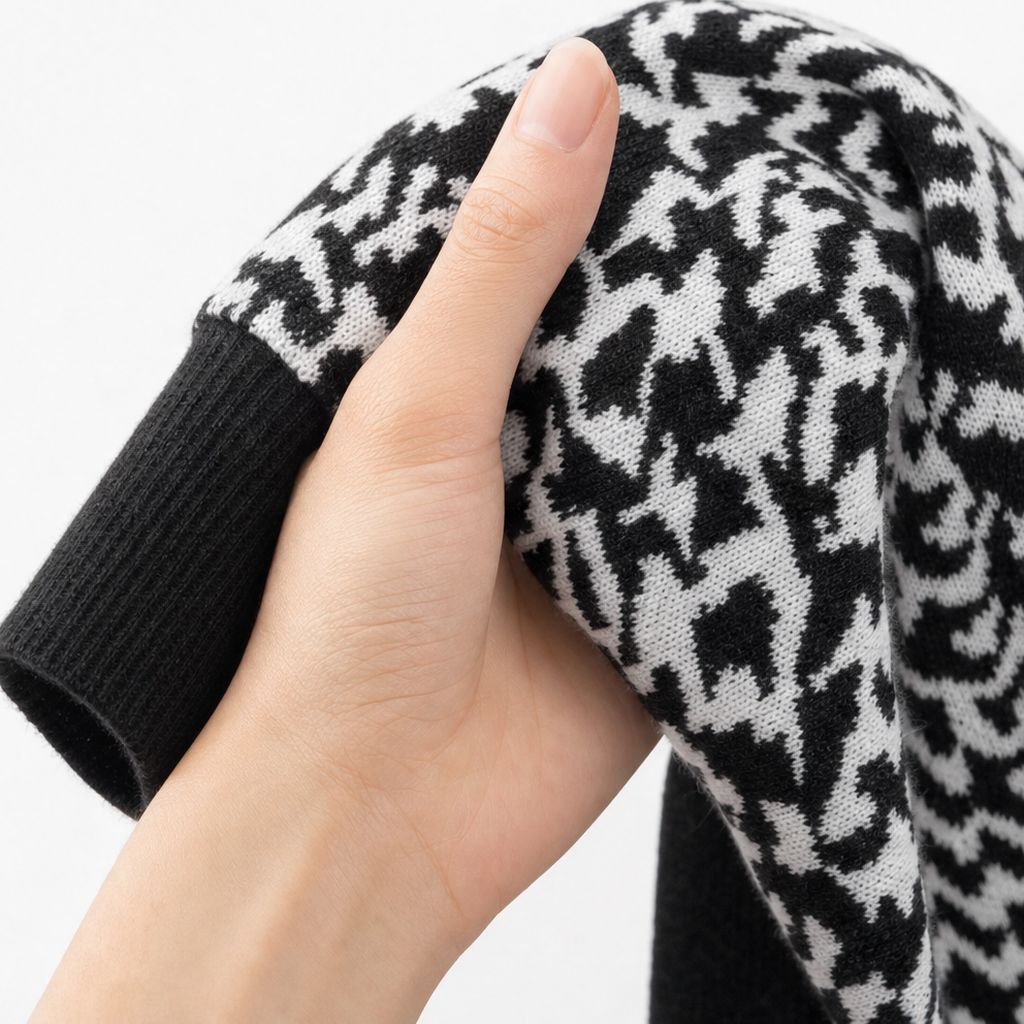 Settella – Houndstooth Three-Piece Sweater Set