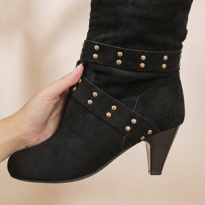 Rivella – Studded Slouch Knee-High Boots