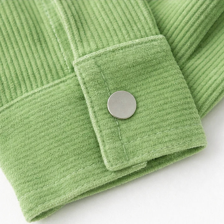 Cordelia – Fine-Ribbed Corduroy-Look Button-Front Shirt