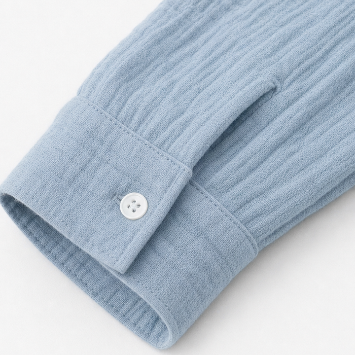Wearbella – Crinkle-Crepe Button-Down Blouse