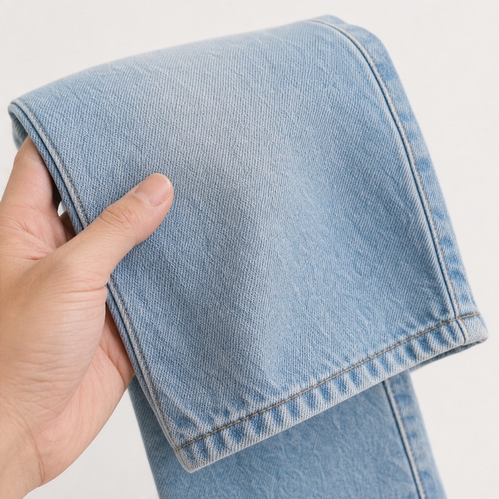 Vela Denim – High-Rise Relaxed Straight-Leg Jeans