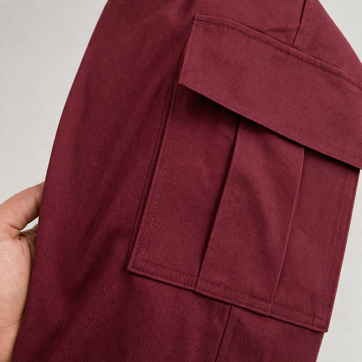 Silhoette – High-Waisted Straight-Leg Cargo Pants
