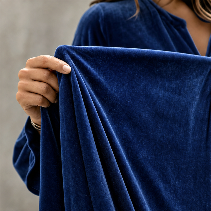 Veloura – Ruffled Sleeve Maxi Dress