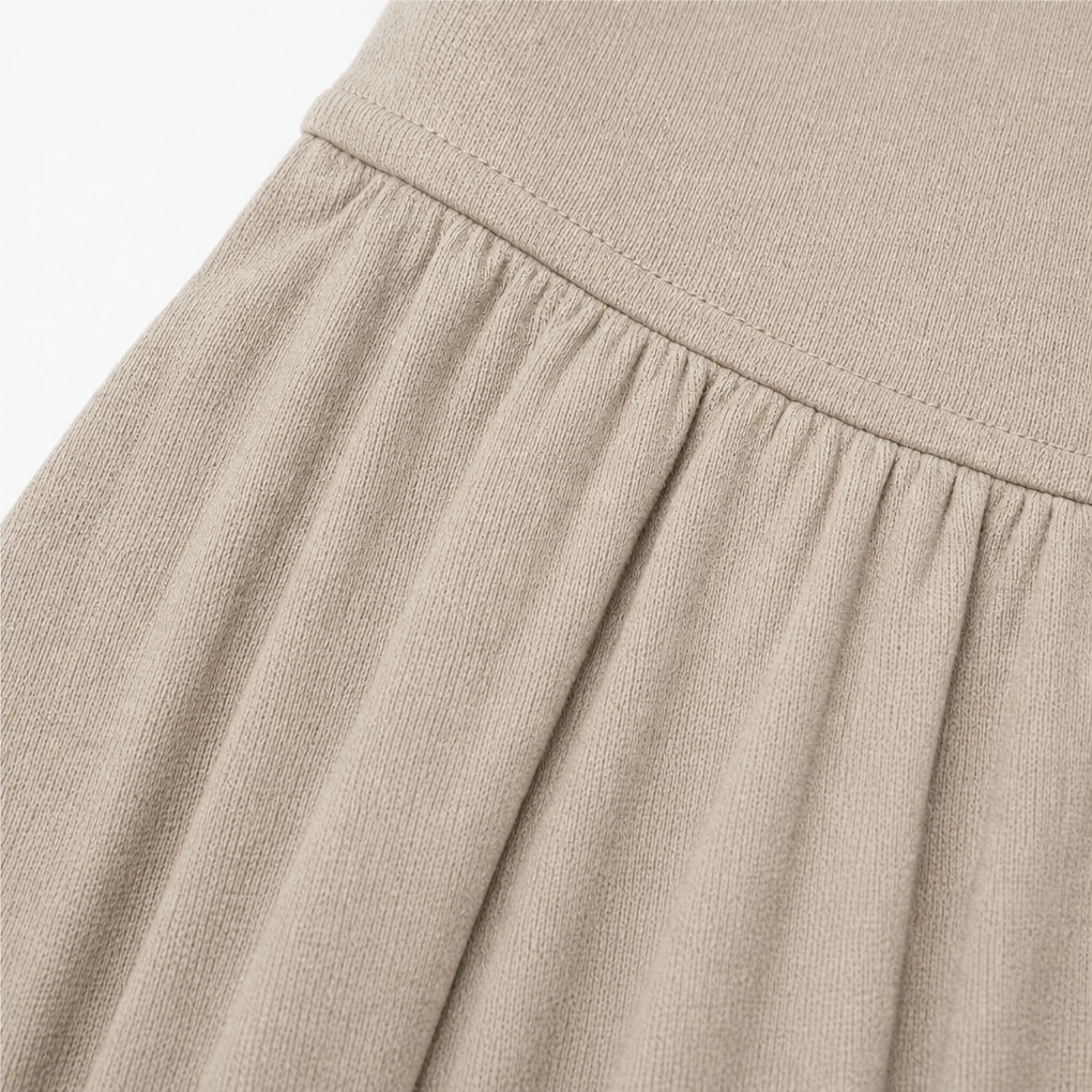 Wearbella – Turtleneck Ribbed Knit Slit Midi Dress