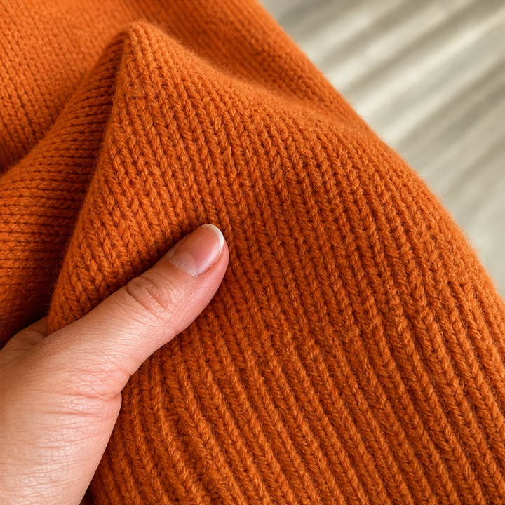Lunarknit – Lace-Up Deep V Hooded Knit Pullover