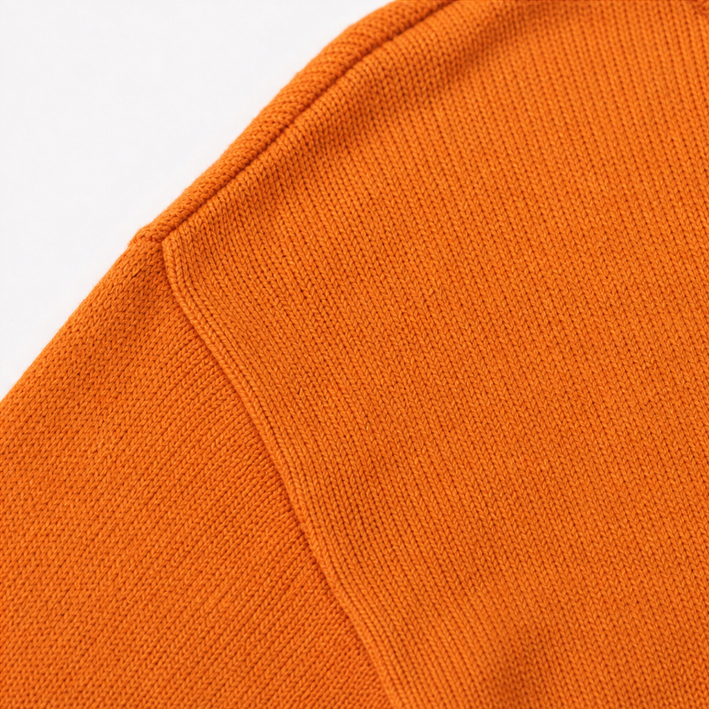 Hearthcott – Pumpkin Openwork Knit Sweater