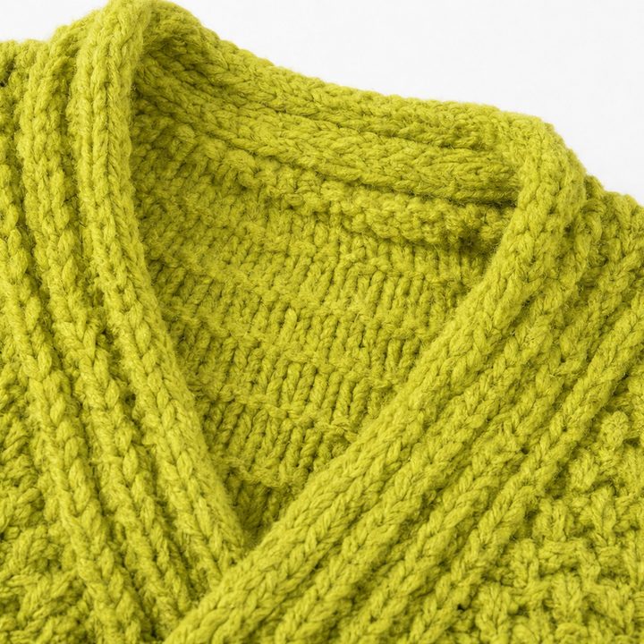 Crossovera – Chunky Knit Crossover V-Neck Sweater
