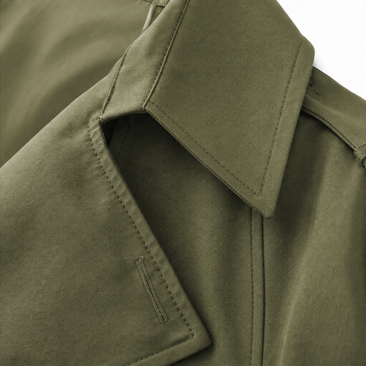 Mayfield – Double-Breasted Belted Long Trench Coat