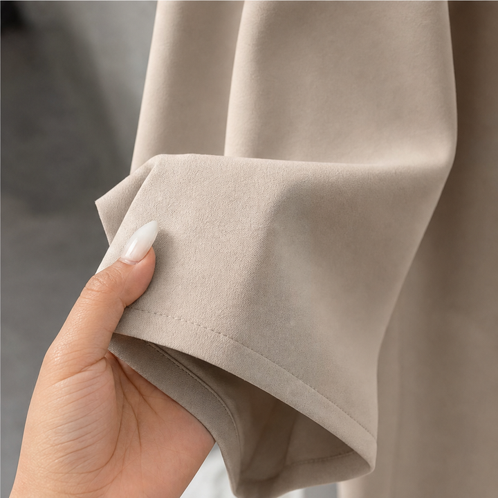 Elaraset – Cropped Jacket And Front-Slit Midi Skirt Set