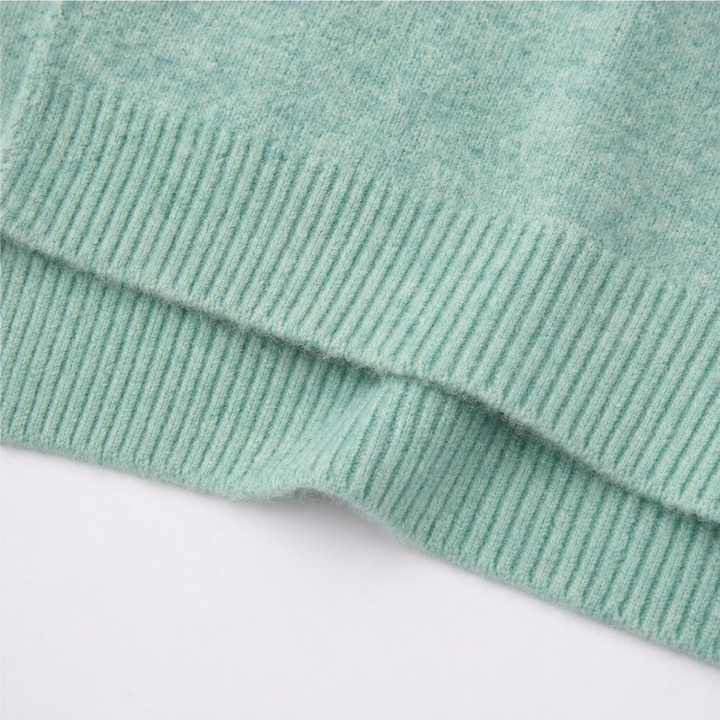 Mayfield – Longline Open-Front Wool Knit Cardigan