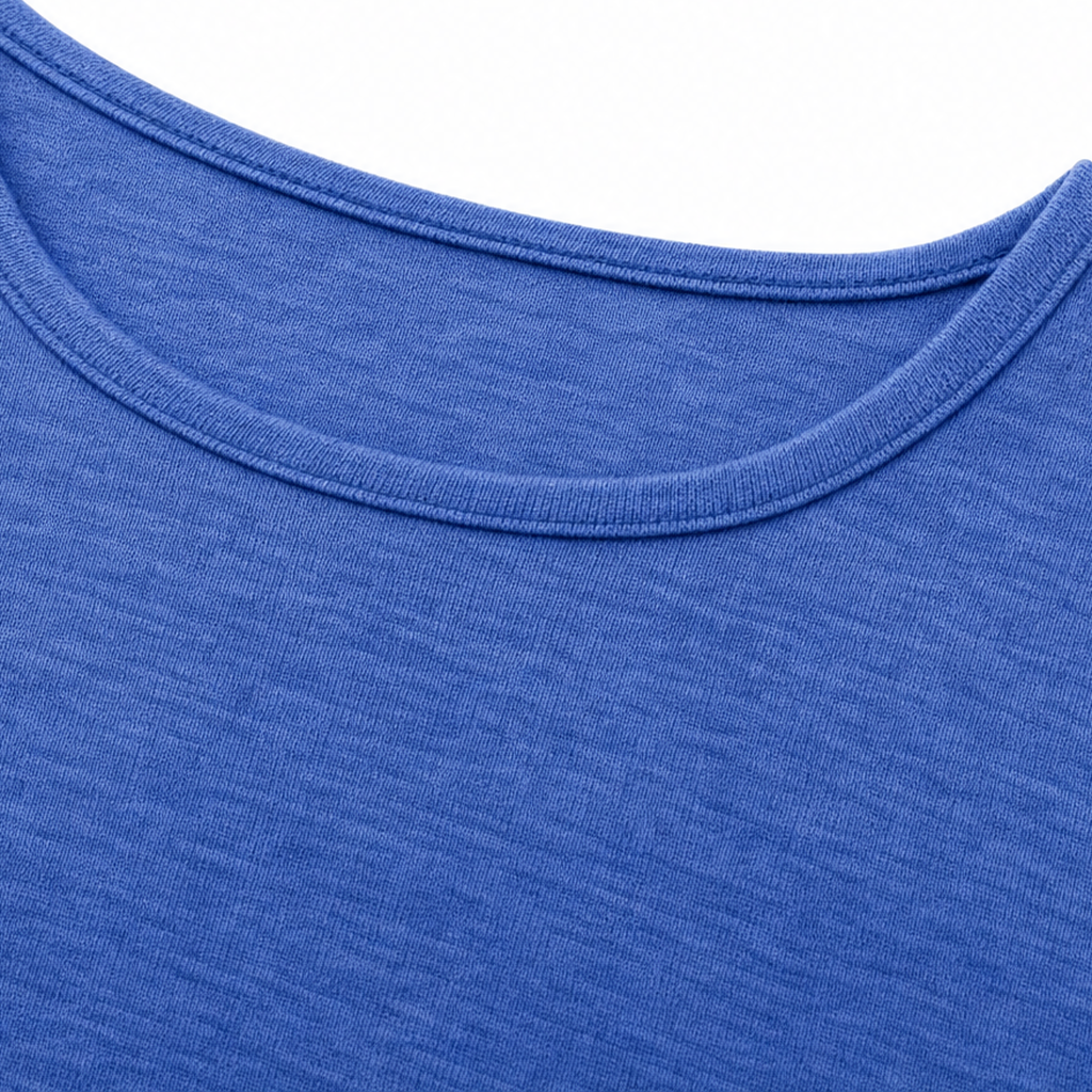 Pleatelle – Pleated Three-Quarter-Sleeve Casual Top