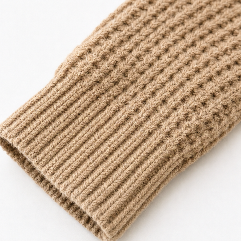 Cowl & Cozy – Asymmetric Cowl-Neck Button-Side Sweater