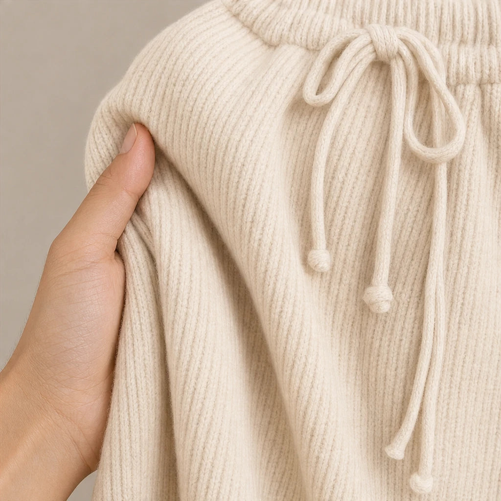Ribelle – Ribbed Double-Knit Sweater And Wide-Leg Pants Set