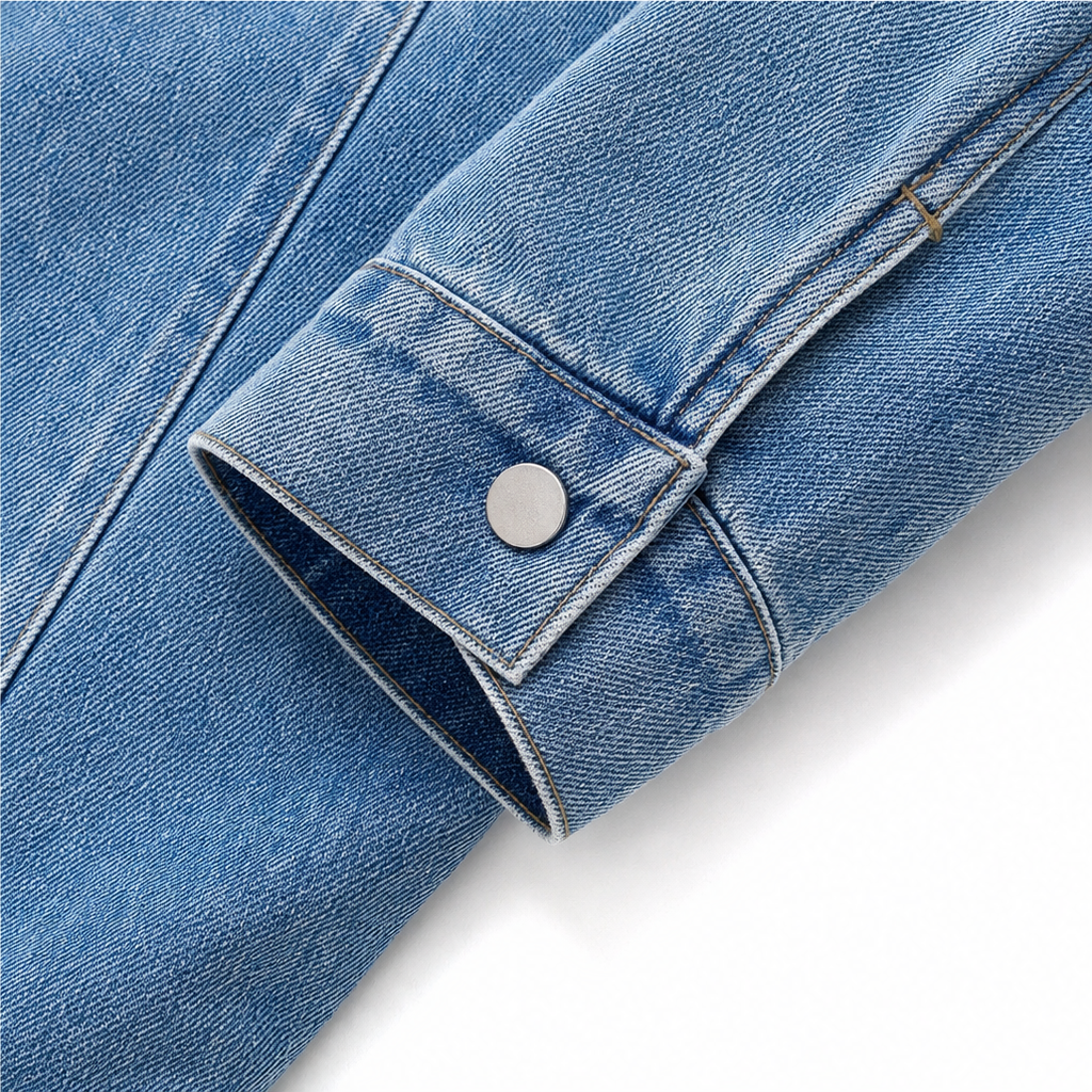 Wearbella – Fur-Collar Distressed Denim Jacket