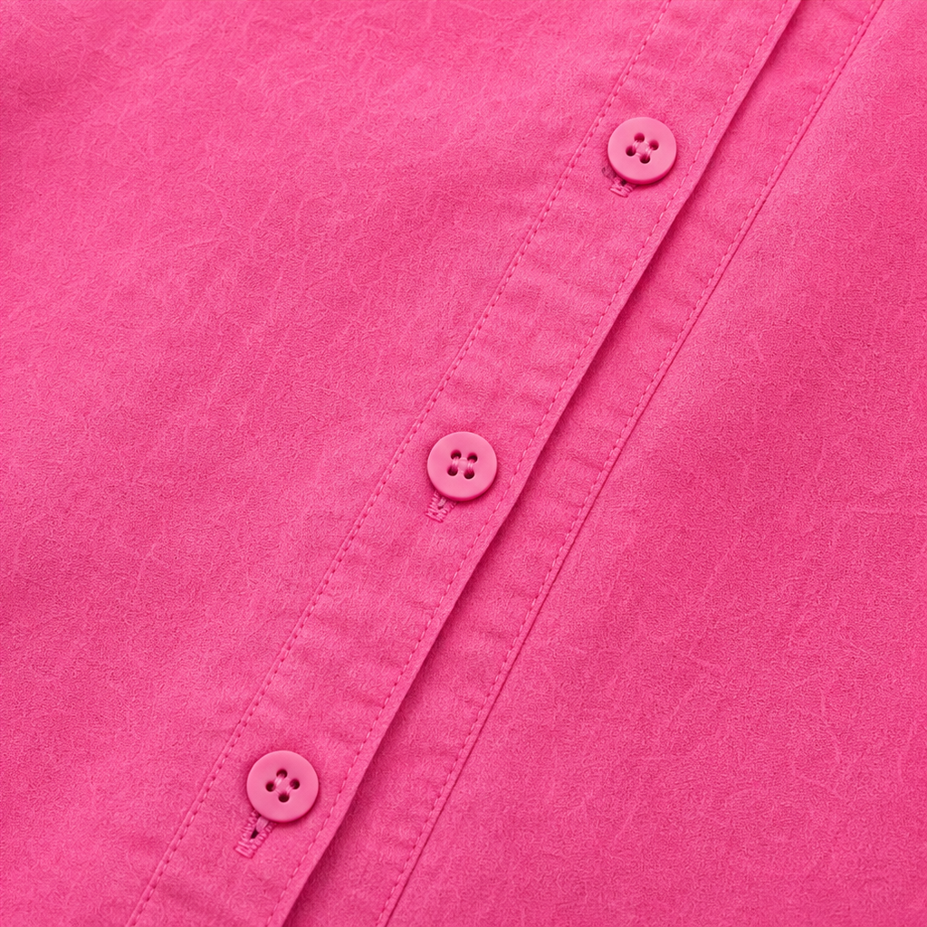 Roselle – 3D Rose-Flower Cuff Collared Blouse