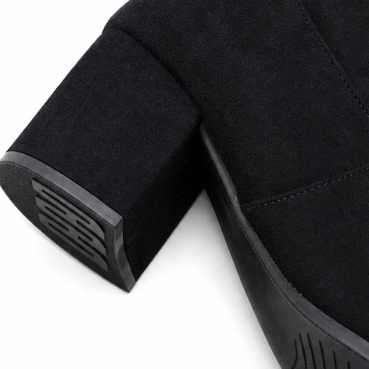Legluxe – Stretch Suede-Look Over-The-Knee Boots