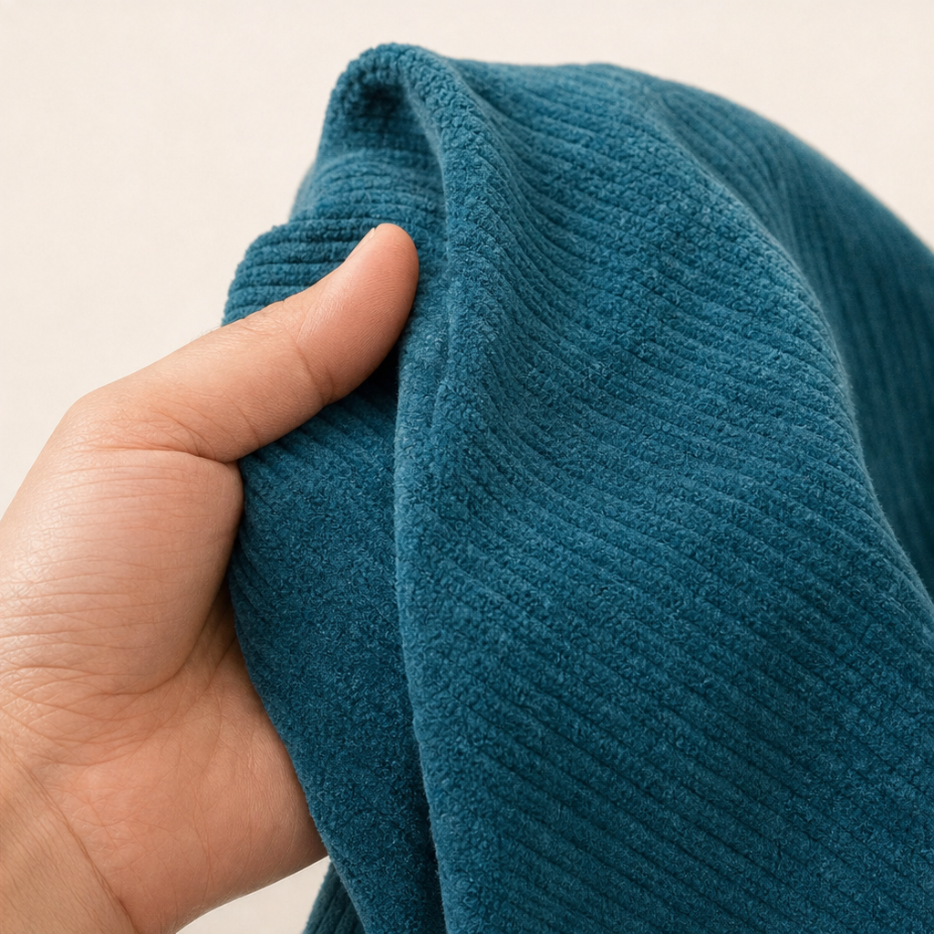 Corfield – Diagonal Button Ribbed Corduroy Shacket