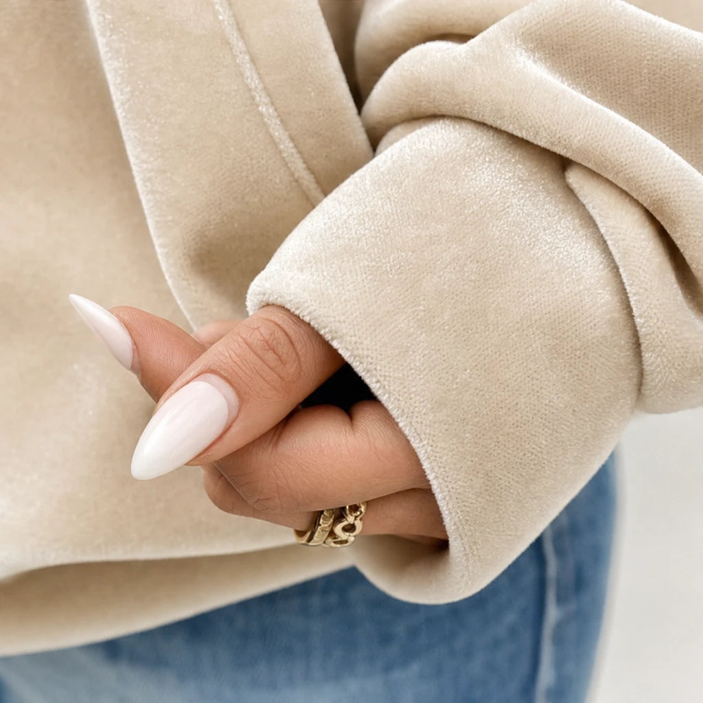Veloura – Velour Henley Pocket Hoodie