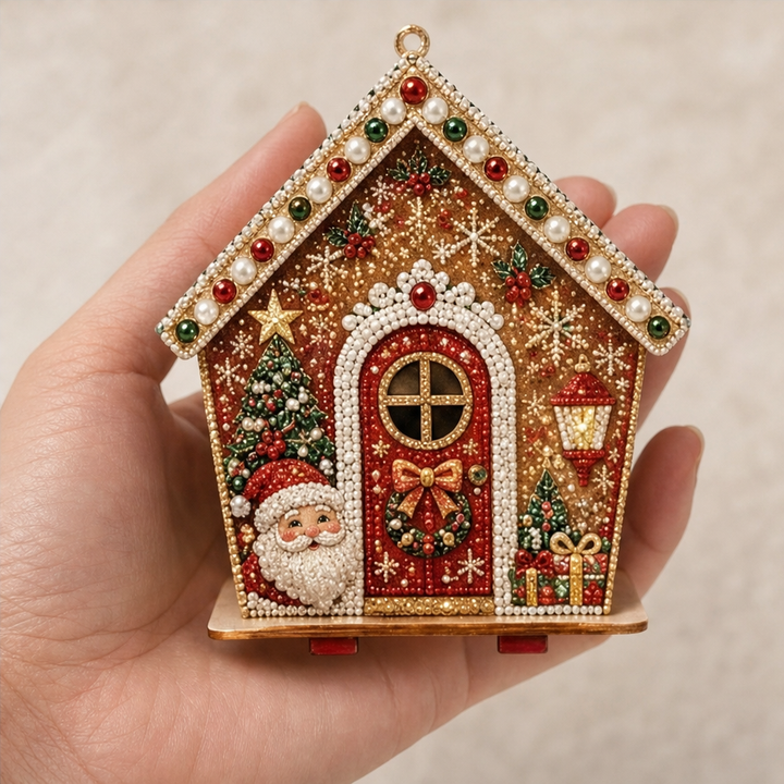 Pearlnoel – 3D Pearl Gingerbread House Craft Kit