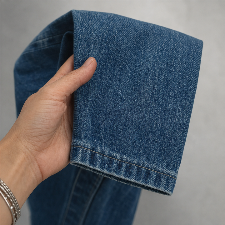 Wearlyn – Oversized Button-Front Denim Look Shirt Dress