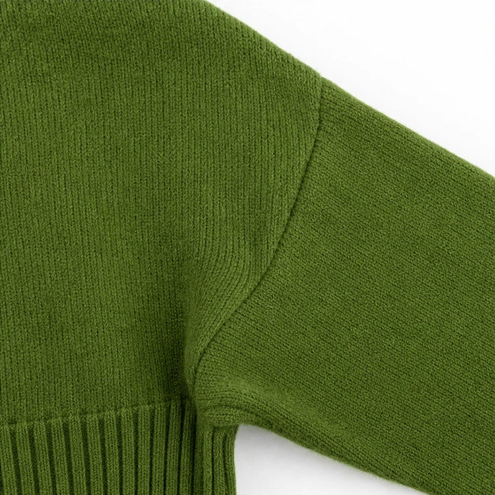 Cozyelle – Ribbed Dropped-Shoulder Turtleneck Sweater
