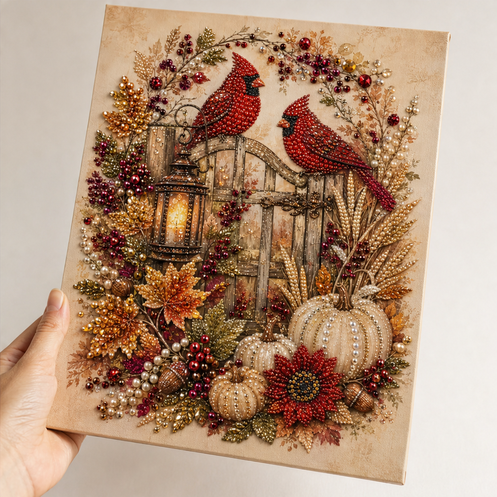Autumn Gleam – Beaded Crystal Autumn Diamond Painting Kit