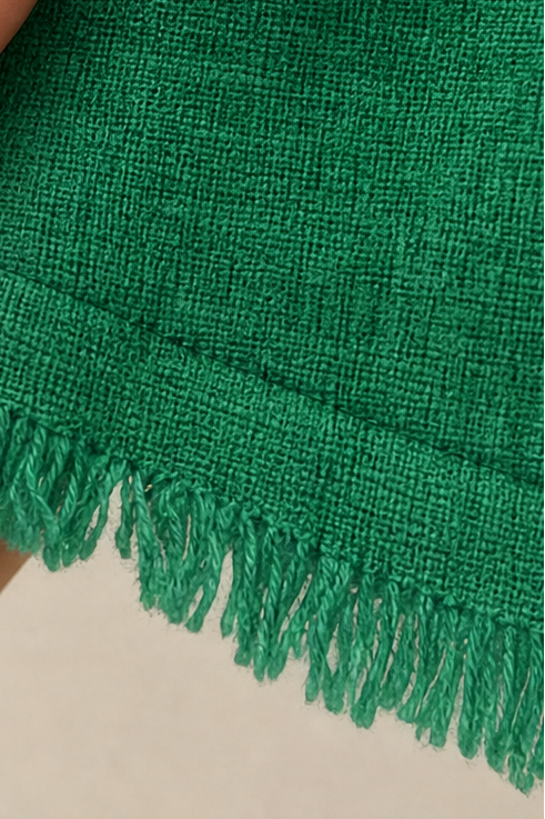 Fringewalk – Diagonal Fringe Slub Hemp Crewneck Sweater