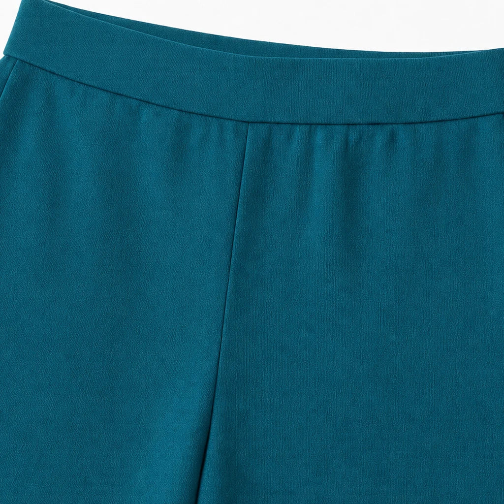 Cowl & Flow – Draped Cowl-Neck Top And Wide-Leg Pants Set