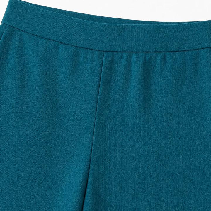 Cowl & Flow – Draped Cowl-Neck Top And Wide-Leg Pants Set