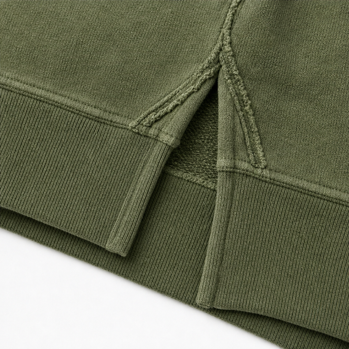 Draperie – Raw-Edge Split-Cuff Snap Placket Henley