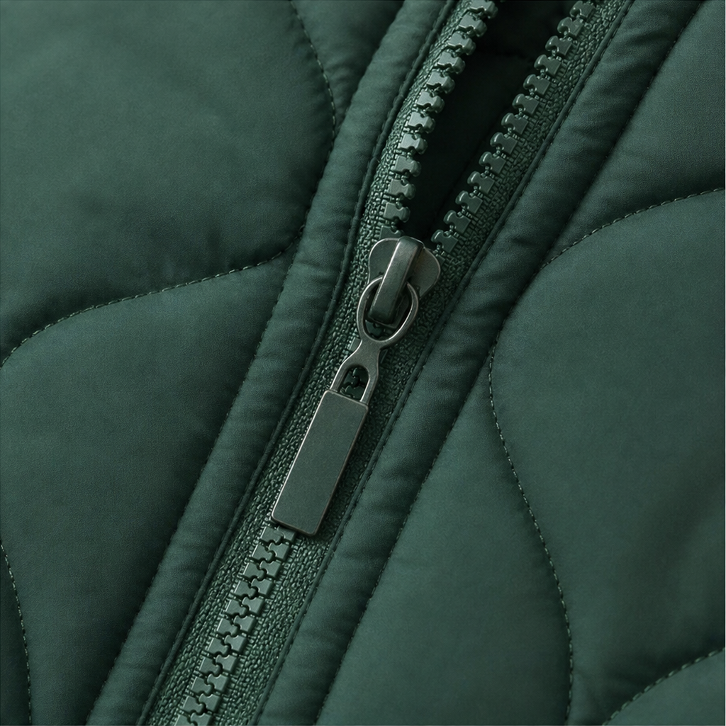 Wearbella – Spliced Quilted Hooded Puffer Jacket