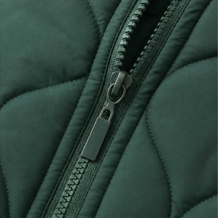 Wearbella – Spliced Quilted Hooded Puffer Jacket