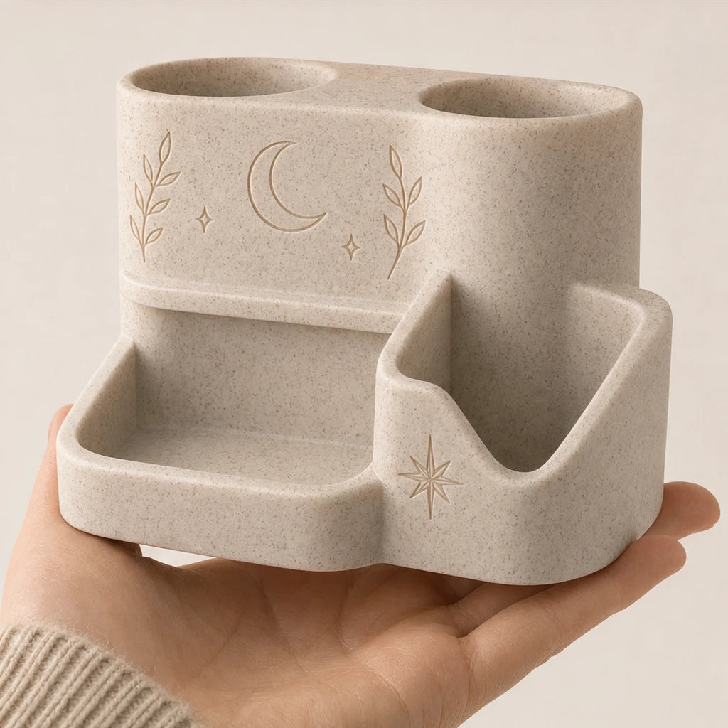 Altar & Aura – Celestial Divided Tarot Card Organizer