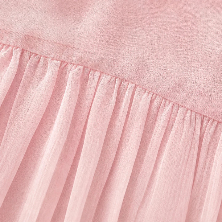 Lumière – Pearl-Embellished Chiffon Party Top