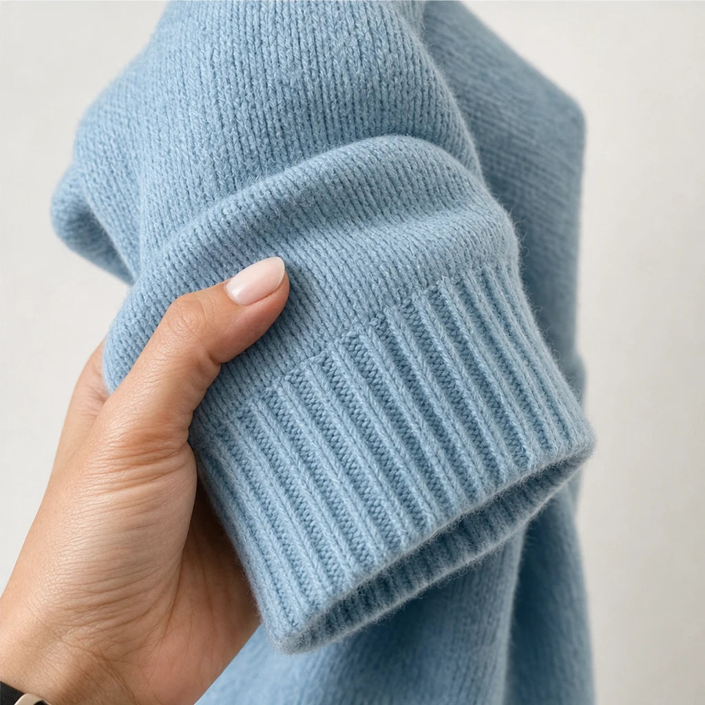 Easewell – Dropped-Shoulder Knit Hoodie
