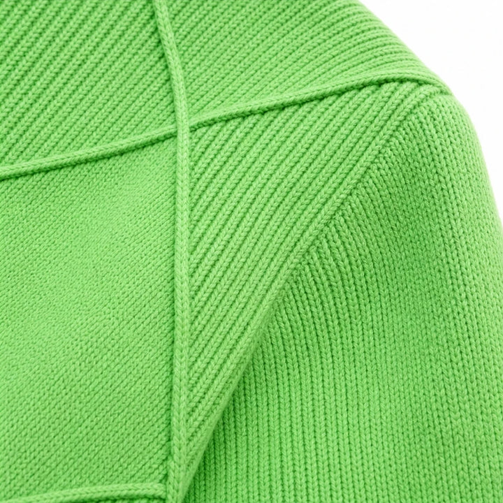 Argylelle – Diamond-Knit Turtleneck Sweater