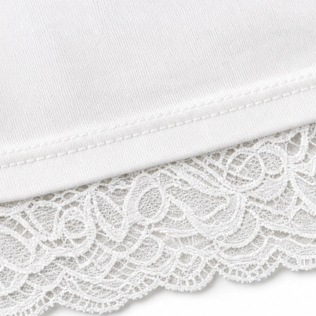 Florenza – Floral Lace Cowl-Neck Knit Top