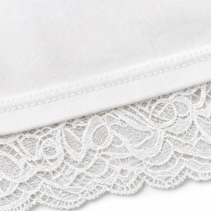 Florenza – Floral Lace Cowl-Neck Knit Top
