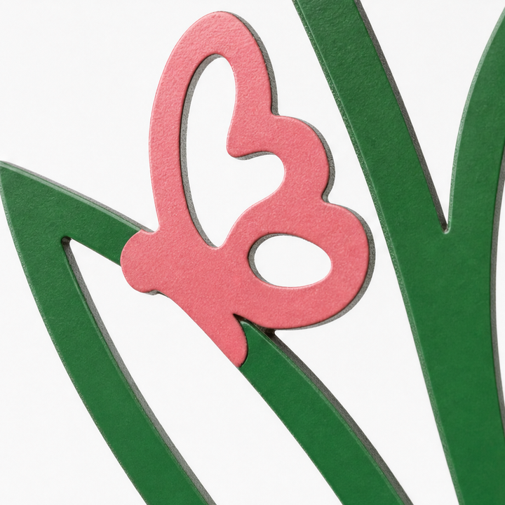 Florenza – Flat Metal Flower Vase Ornament