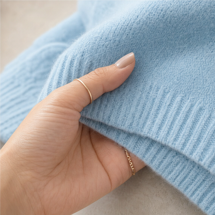 Lunette Wrap – Asymmetric Diagonal Hooded Knit Cardigan
