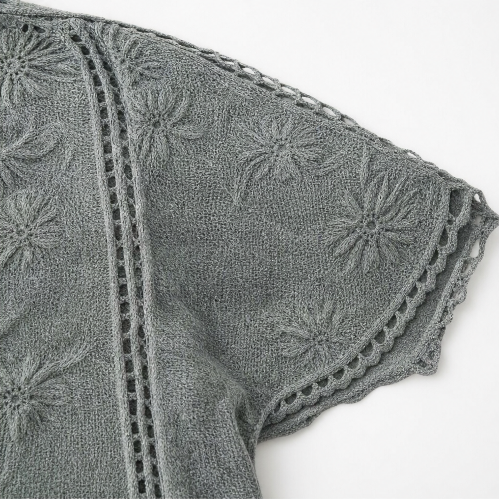 Lunaveil – Openwork Lace Oversized Cardigan