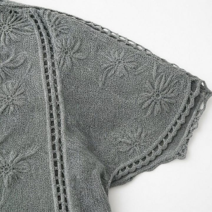 Lunaveil – Openwork Lace Oversized Cardigan