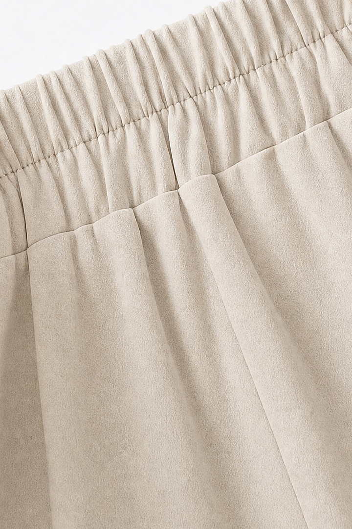 Wearbella – Metallic-Button Wide-Leg High-Waist Trousers
