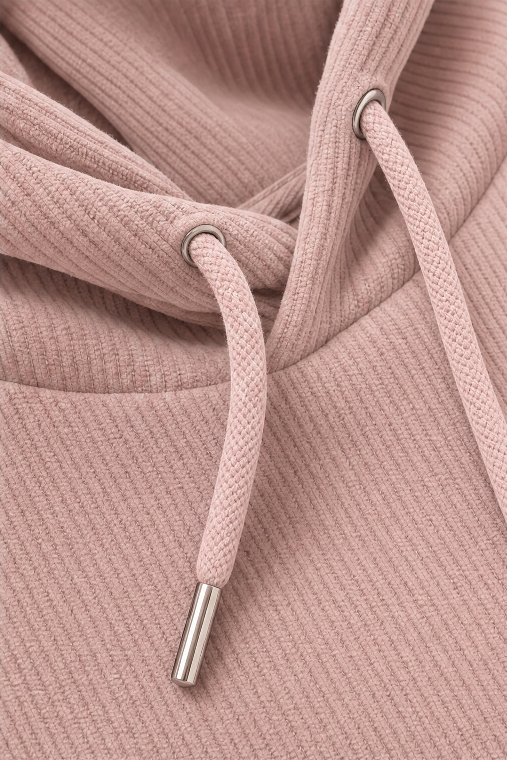 Corduvie – Ribbed Corduroy-Look Hoodie With Pockets