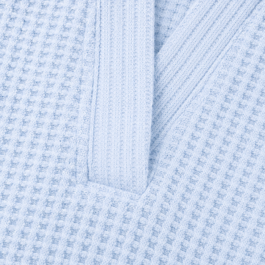 Waffelyn – Waffle-Knit Collared Oversized Pullover