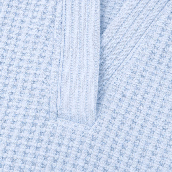 Waffelyn – Waffle-Knit Collared Oversized Pullover