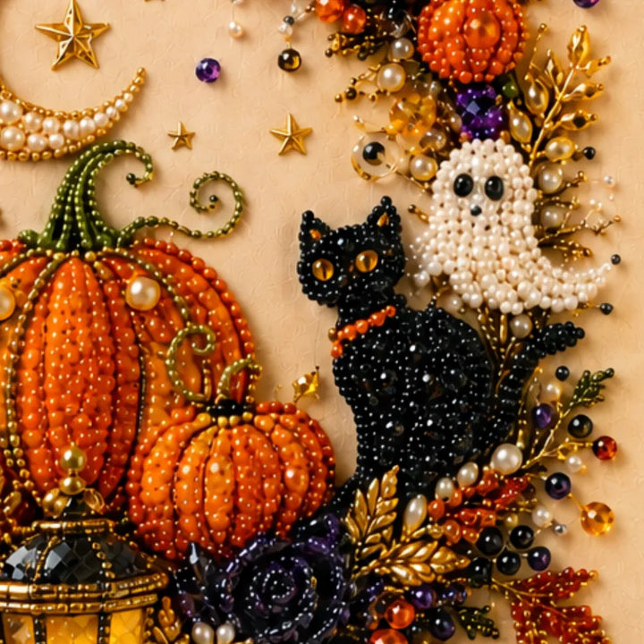 Beadory – Halloween Pearl Bead Craft Kit, Cozy Wall Art DIY