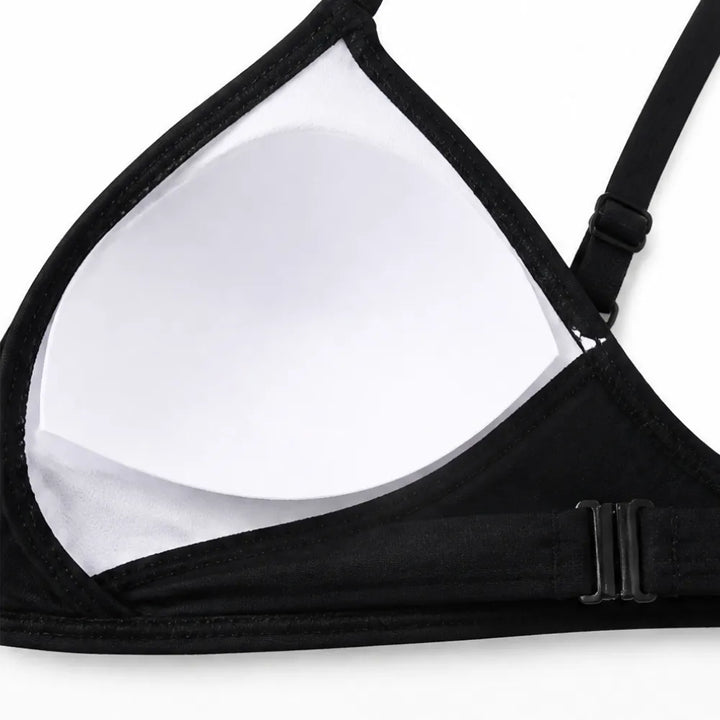 Solvana – Twist-Front Push-Up Bikini Set with High-Waist Bottoms