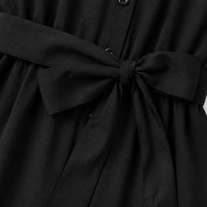Solene – Belted Wide-Leg Shirt Jumpsuit with Tie Waist