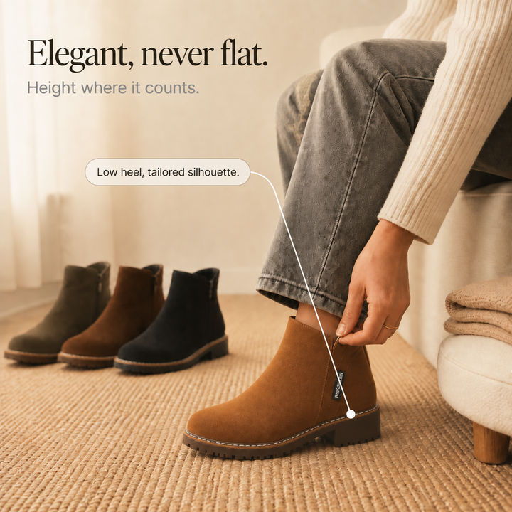 Wearbella – Faux Shearling-Lined Suede Ankle Boots